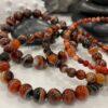 Hunting Stones Natural Red Dream Agate Unisex Gemstone Bracelet