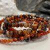 Hunting Stones Natural Red Dream Agate Unisex Gemstone Bracelet