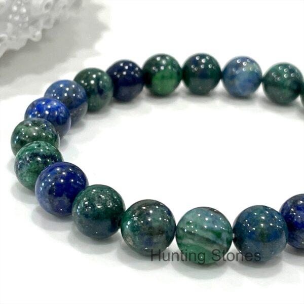 Hunting Stones Natural Chrysocolla Unisex Gemstone Bracelet