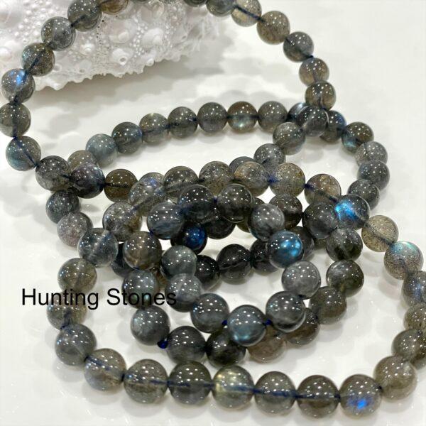 Hunting Stones Natural Labradorite Unisex Gemstone Bracelet