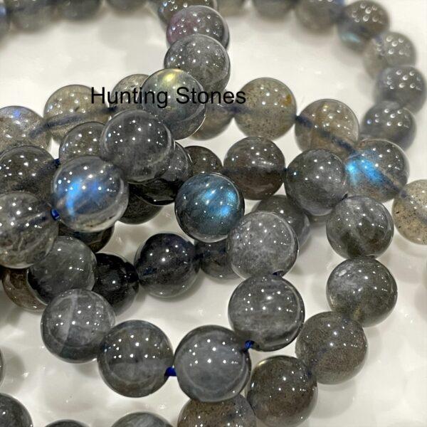 Hunting Stones Natural Labradorite Unisex Gemstone Bracelet