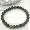 Hunting Stones Natural Labradorite Unisex Gemstone Bracelet