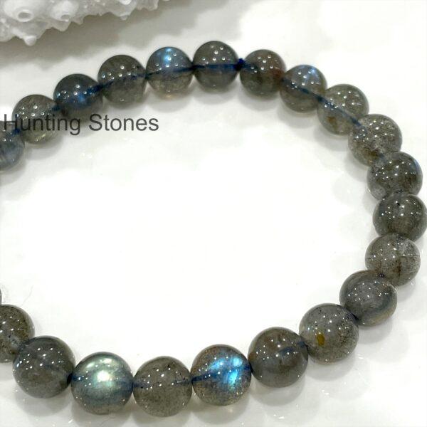 Hunting Stones Natural Labradorite Unisex Gemstone Bracelet