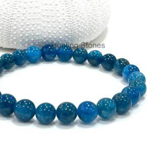 Hunting Stones Natural Apatite Unisex Gemstone Crystal Bracelet