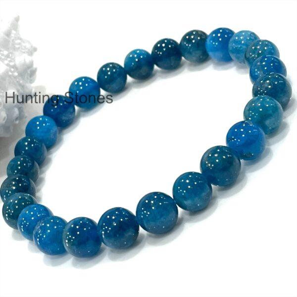 Hunting Stones Natural Apatite Unisex Gemstone Crystal Bracelet