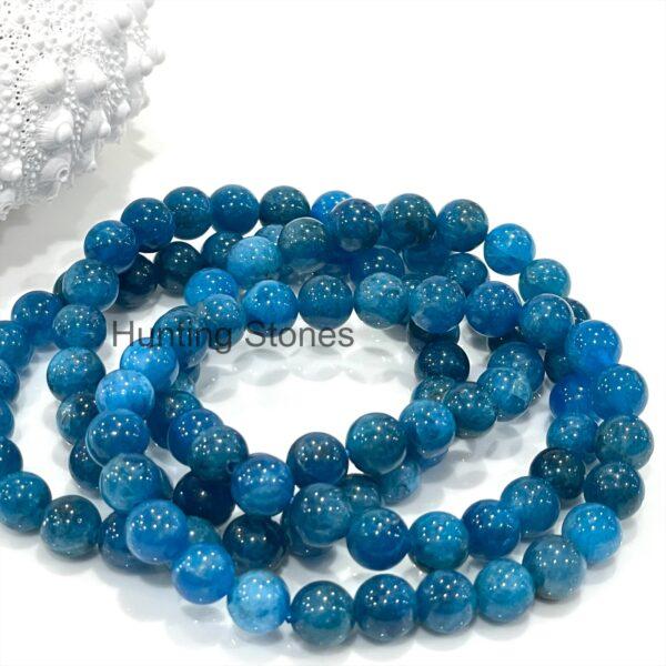 Hunting Stones Natural Apatite Unisex Gemstone Crystal Bracelet