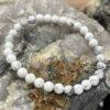 Hunting Stones Natural Howlite Unisex Gemstone Bracelet