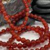 Hunting Stones Natural Red Agate Unisex Gemstone Bracelet