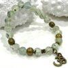 Natural Prehnite, Lepidolite and Ruby Zoisite Charmed Bracelets