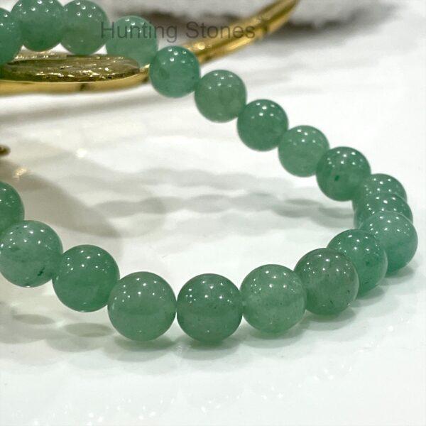 Hunting Stones Unisex Green Aventurine Crystal Bracelet