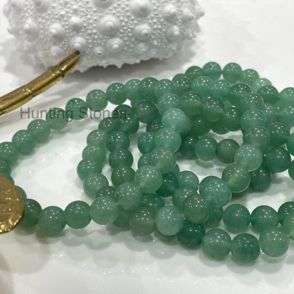 Hunting Stones Unisex Green Aventurine Crystal Bracelet