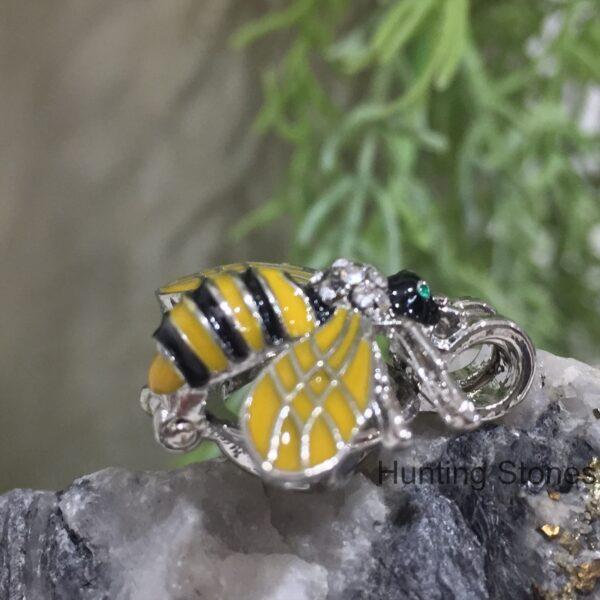 Aromatherapy Essential Oil Cute Crystal Bee Necklace