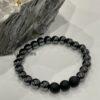 Unisex Aromatherapy Essential oil Natural Lava and Hematite Bracelet