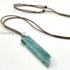 Hunting Stones Beautiful Natural Crystal Gemstone Slice Necklaces - Slide adjustable