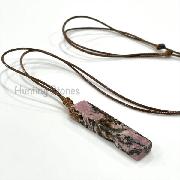 Hunting Stones Beautiful Natural Crystal Gemstone Slice Necklaces - Slide adjustable