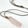 Hunting Stones Beautiful Natural Crystal Gemstone Slice Necklaces - Slide adjustable