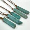 Hunting Stones Beautiful Natural Crystal Gemstone Slice Necklaces - Slide adjustable 40cm to 80cm