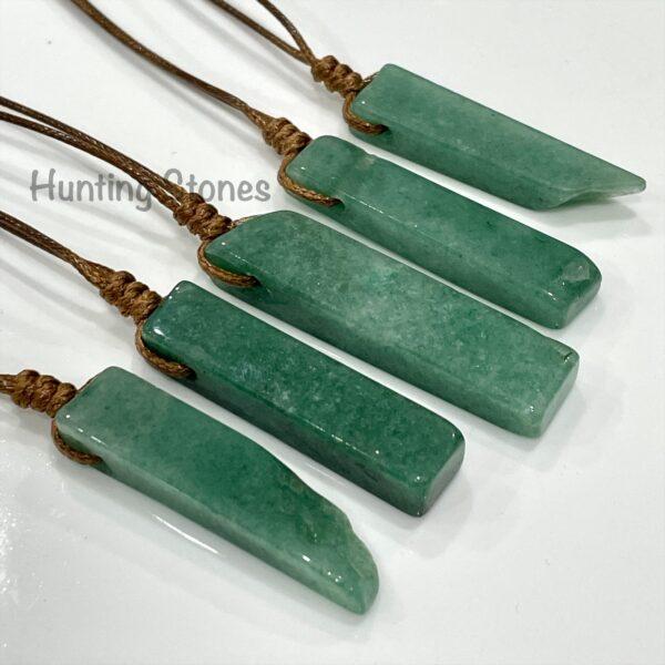 Hunting Stones Beautiful Natural Crystal Gemstone Slice Necklaces - Slide adjustable 40cm to 80cm