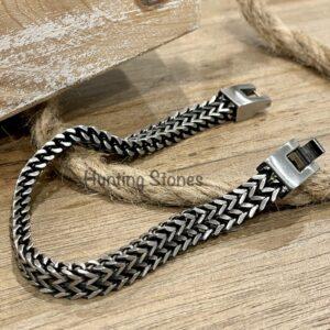 Men's Quality Stainless Steel Chunky Geometric Bracelet