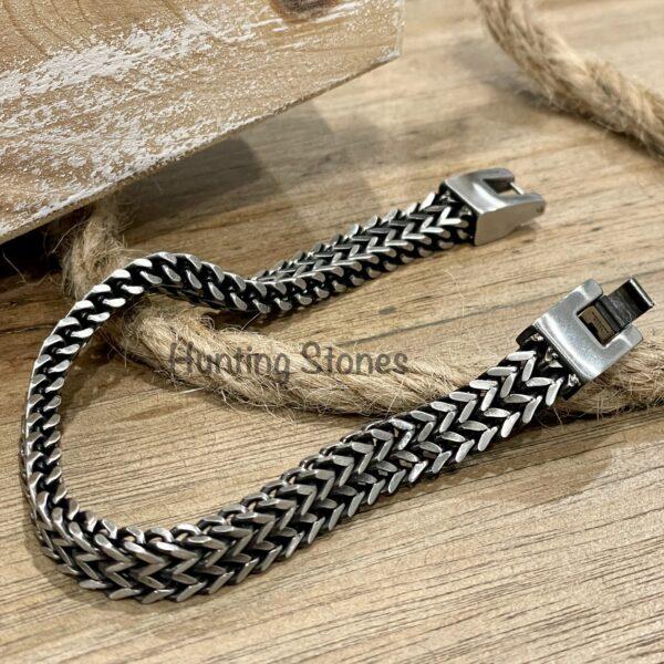 Men's Quality Stainless Steel Chunky Geometric Bracelet