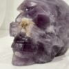 Amethyst Crystal Point Cluster Hand Carved Skull - AMCL01