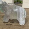 Beautiful Rainbow Fluorite Crystal Elephant - 5.9cm 01 - Good Luck