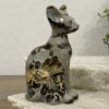 Beautiful Picture Jasper Crystal Egyptian Cat Statue - Sphinx 81mm 02
