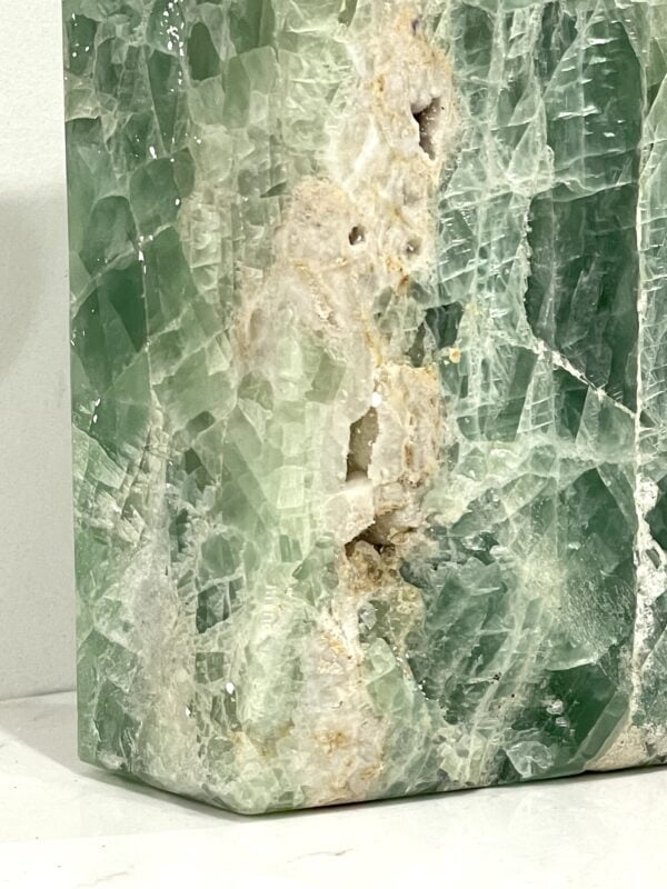 Huge Natural Green Fluorite Crystal Tower 7900 grams