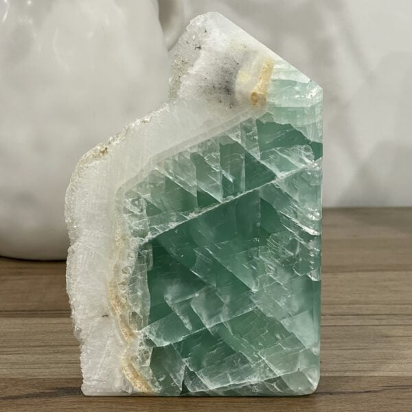 Large Natural Green Fluorite Crystal Tower 1540 grams