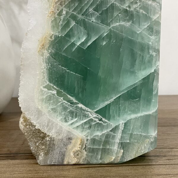 Large Natural Green Fluorite Crystal Tower 3970 grams