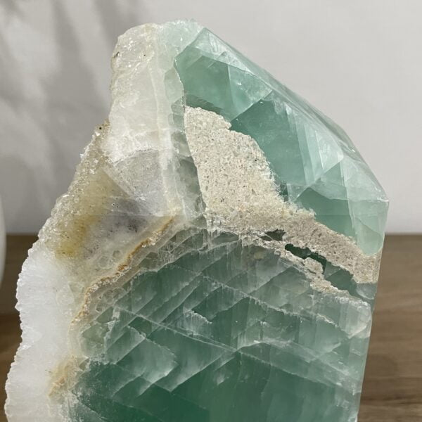 Large Natural Green Fluorite Crystal Tower 3970 grams