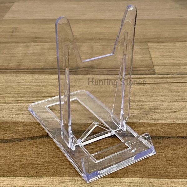 Adjustable Clear Stand For Crystal Display - 10cm High 6cm Wide x 1