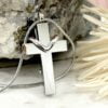 Unisex Dad Cross Memorial Cremation Ashes Urn Pendant Necklace