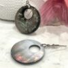 Handmade Natural Abalone Shell Mermaid and Dolphins Earrings