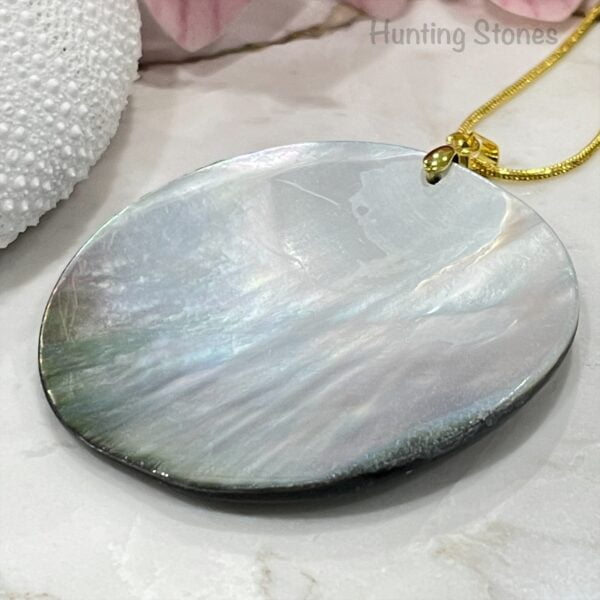 Handmade Natural Abalone Shell Honu Sea Turtle Necklace